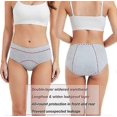 thumbnail image 4 of 5pc Menstrual Period Underwear For Women Leak Proof Cotton Ladies Panties Briefs, 4 of 5