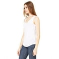 thumbnail image 3 of The Bella + Canvas Ladies Flowy V-Neck Tank Top - WHITE - S, 3 of 4
