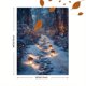 thumbnail image 3 of Qisvanset 12x16 Inch Winter Forest Light Trail Canvas Wall Art, Magical Woodland Path Whimsical Rustic Home Decor, 3 of 8