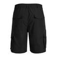 HOMBOM Mens Shorts,Men Casual Solid Knee Length Cargo Pants With Pocket