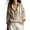 Beige, variant on VBVC Women's Vertical Striped Button Down Shirt, Ladies' V-Neck Collared Loose Fit Blouse,Long Sleeve Curved Hem Tunic For Women,Gray,S-2XL