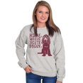 thumbnail image 5 of Home Where Dog Is Cute Pet Owner Women Crewneck Sweatshirt Brisco Brands S, 5 of 5