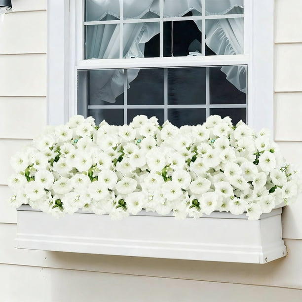 Ramo de flores artificiales de otoño - 7 tallos con hojas, decoración multicolor de plástico de 13,78" para casa, boda, jarrón y exterior