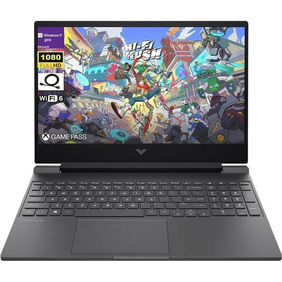 HP Victus 144Hz 15.6" FHD Gaming Laptop, AMD Ryzen 5 7535HS Processor, Radeon RX 6550M (Beats Nvidia GeForce RTX 3050), 16GB RAM 512GB SSD, Backlit Keyboard, Windows 11 Pro, Mica Silver