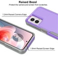 thumbnail image 5 of For Motorola Moto G Power 5G 2024 Phone Case, Ebizware Shockproof Case Military Grade Heavy Duty Full Body Protection Rugged Cover for Moto G Power 5G 2024 6.7, Purple, 5 of 10