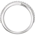 thumbnail image 2 of Jewels By Lux 14k White Gold 5/8 CTW Diamond Criss-Cross Ring Size 7, 2 of 2