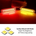 thumbnail image 2 of 4pc Set Semi-Clear Lens Amber/Red Full LED Strip Front/Rear Side Marker Light Kit For Chevrolet/GMC 1975-1980 C/K-Series Pickup Truck and Blazer/Jimmy SUV, 2 of 9