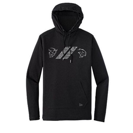 - New Era Black Dodge Hellcat/Demon Tri-Blend Hoodie, Official Authentic Licensed FCA Branded Merchandise, Double XL (XXL)