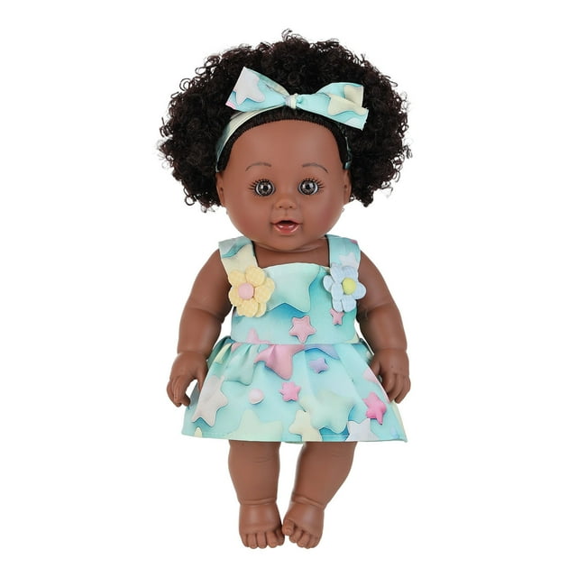 B 12 Inch Poseable Baby Doll With Soft Body And Changeable Outfit For Girls Creative Play And Gift Idea