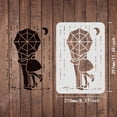 thumbnail image 2 of Couple Stencils 11.7x8.3inch Rainy Night Stencil Couple with Umbrella Drawing Template Reusable Umbrella Rain Couple Stencil for Painting on Wood Tile Paper Fabric Floor Wall DIY, 2 of 7