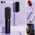 thumbnail image 7 of PRINxy Portable Negative Hair Straightening Comb Inner Button Flip Out Straight Hair Lazy Worker Student Straight Hair Straight Board Clip Straight Hair Comb,B,, 7 of 7