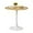 Nature, variant on Round Dining Table, Modern Tulip Kitchen Table, Mid-Century Leisure Table with Sturdy Metal Pedestal for Small Places, Dining Room, Living Room, Cafe (Black Marble-Look, 23.6 INCH)