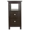 thumbnail image 6 of HomGarden 2 Drawers Wood End Table Narrow Sofa Side Table W/Storage for Living Room Bedroom, Brown, 6 of 8