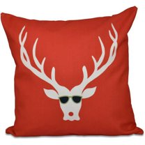 Simply Daisy Holiday Animal Print Decorative Pillow, 16" x 16"