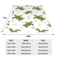 thumbnail image 3 of Rateoe Cute Turtle Print Fuzzy Fleece Throw Blanket Extra Large,Super Soft,Fluffy and Warm Blankets for Couch,Bed,All Season Use (50"x40"), 3 of 8