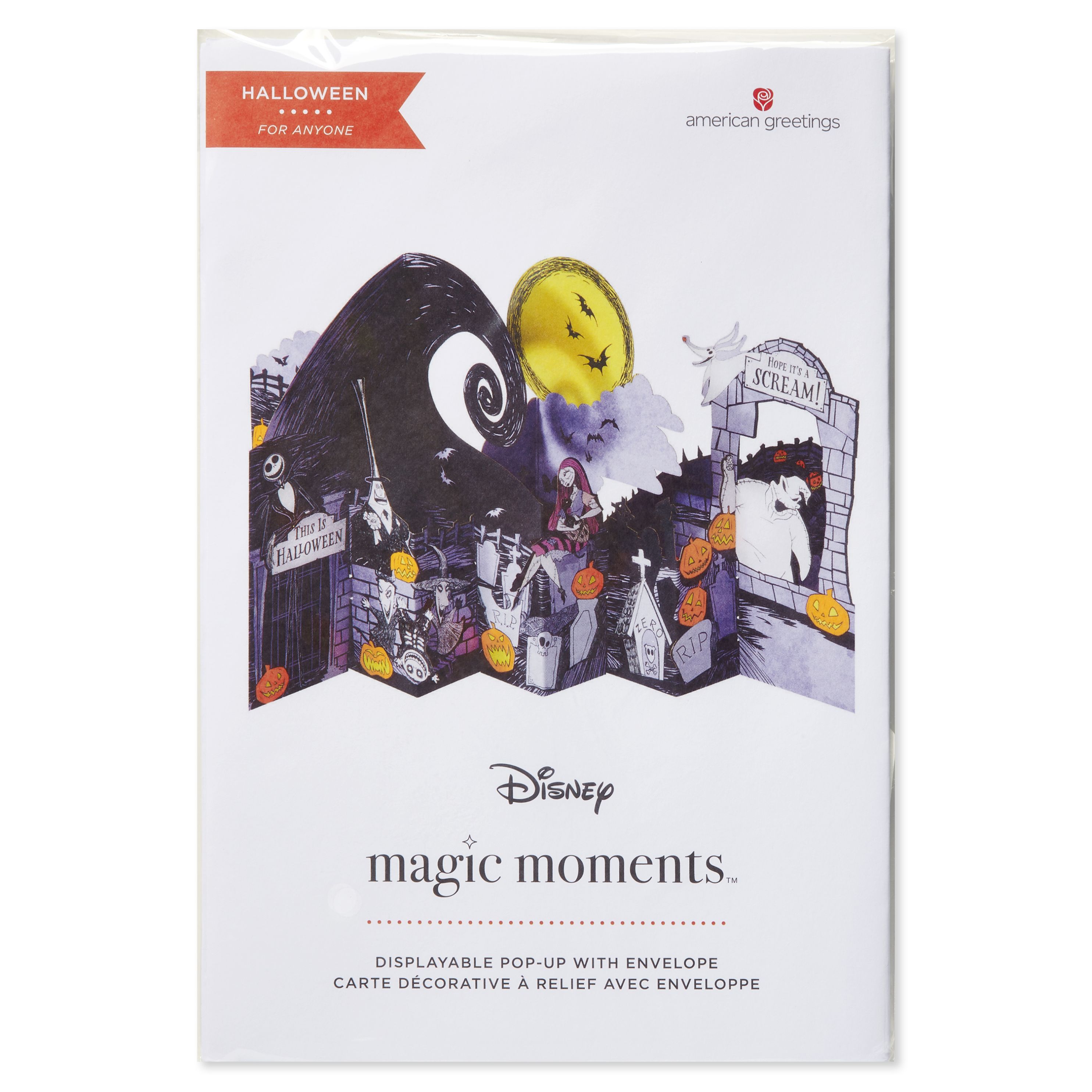 American Greetings Disney's Nightmare Before Christmas Halloween Pop Up Card (Hope It's A Scream)