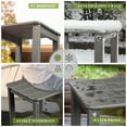 thumbnail image 6 of LovoIn | Patio Garden Side Table With 2 Layer Storage,Outdoor End Tables for Your Adirondack Chair - Gray, 6 of 9