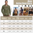 thumbnail image 3 of liyiyiyia Long Sleeve Hiking Fishing Shirts for Men Quick Dry Button Down Work Shirt Sun Protection UV UPF 50 Outdoor Safari Tops, 3 of 8