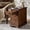 walnut, variant on Tina's Home Traditional Rolling End Table with Charging Station, Removable Tray with Cup Holder, Adjustable Shelves, Small Space Side Table for Living Room Walnut