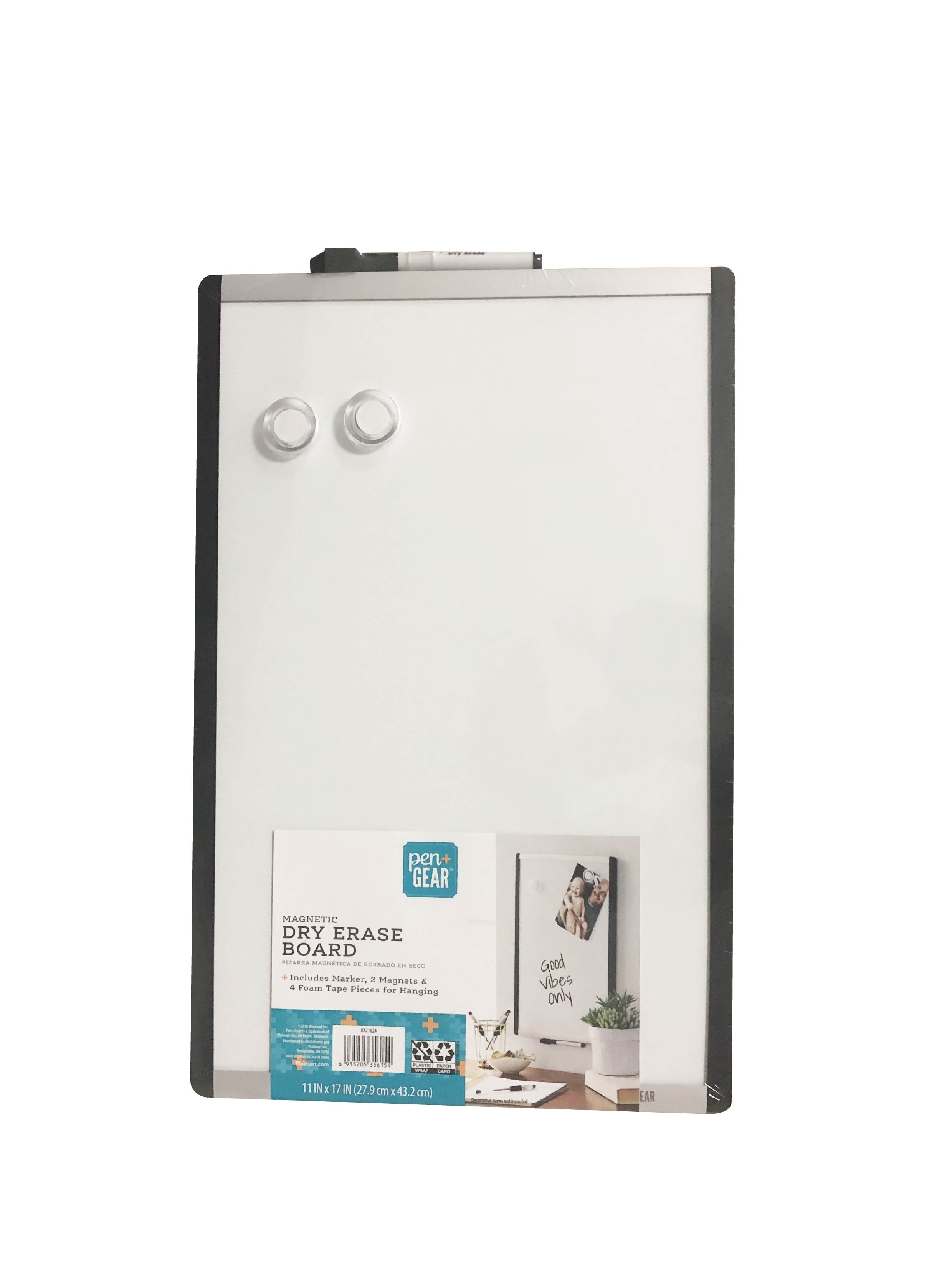 4 Marker 17" x 11" Monthy Calendar Dry Erase Magnetic Refrigerator Plan Board 