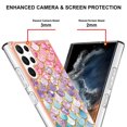 thumbnail image 4 of Nalacover Slim Case for Samsung Galaxy S24 Ultra, Fish Scale Marble Pattern Phone Case for Women Girls Compatible with MagSafe, TPU Shockproof Scratch Resistant Protection Cover, Colorful Scales, 4 of 5