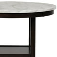 thumbnail image 4 of New Classic Furniture Celeste 42" Faux Marble Round Counter Table, Espresso, 4 of 9