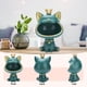 thumbnail image 5 of FLhrweasw Fortune Cat Storage Escultura Resina Llavero Estatuilla para Oficina (Verde), 5 of 8