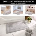 thumbnail image 4 of CJC Bathroom Rug - Ultra Soft Non Slip Bath Rug - Absorbent Bath Mat (Gray, 16" x 24"), 4 of 8
