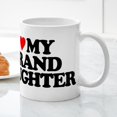 thumbnail image 5 of CafePress - I LOVE MY GRANDDAUGHTER Mug - 11 oz Ceramic Mug - Novelty Coffee Tea Cup, 5 of 6