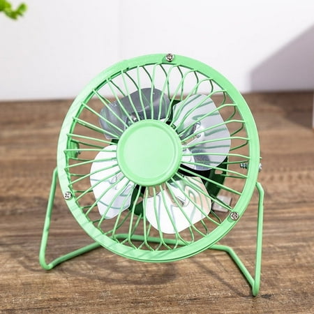 

Green USB Fan Small Electric Fan Mute Dormitory Bed Student Mini Fan Small Desk Tablet Portable