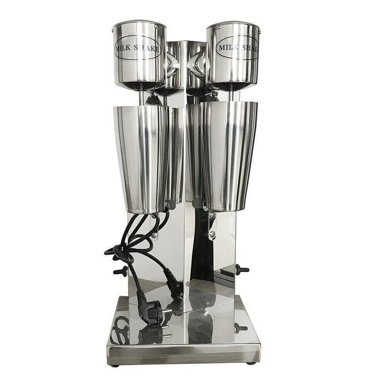 Miumaeov 110V Stainless Steel Milk Shake Machine, Milkshake Drink Mixer  Machine, for Commercial and Home Use (Double Head) 