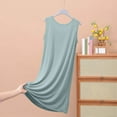 thumbnail image 5 of Admvng Sleeveless Nightgown for Women Plus Size Soft Loose Crew Neck Sleep Tank Dress Comfy Night Gowns Clearance, 5 of 6