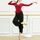 thumbnail image 3 of Pantalones de yoga para mujer, pantalones de entrenamiento con cintura alta y pierna ancha, 3 of 8