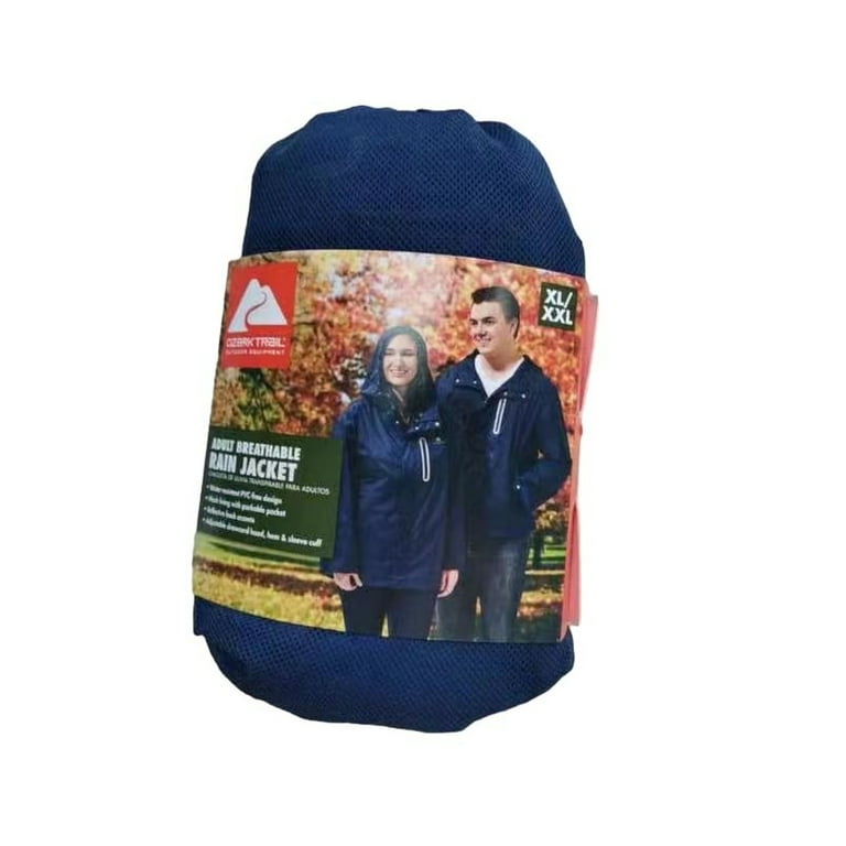 Adult Breathable Rain Jacket,Ozark Trail,Unisex,Set-in Long Sleeve,Clothing Size: XL/XXL (48-50), Polyester Rain Jacket, Men's & Women's - Walmart.com Adult Breathable Rain Jacket,Ozark Trail,Unisex,Set-in Long Sleeve,Clothing Size: XL/XXL (48-50), Polyester Rain Jacket, Men's & Women's - Walmart.com