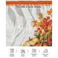 thumbnail image 5 of Fall Harvest Bed Skirt Pumpkins Grape Maple Leaves Orange Border Bed Skirts Queen Size 18 Inch Drop, Wrap Around Dust Ruffle&nbsp;Bedskirt with Adjustable Elastic Belt for Queen Size Beds, 5 of 7