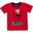thumbnail image 4 of Sesame Street Elmo Jogger Set for Babies and Toddlers, Shirt and Pants Active Wear Set, Size 18M Red, 4 of 6