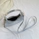 thumbnail image 1 of Bolso bandolera con patrón de cocodrilo Bolso de hombro de mujer de cuero PU para el trabajo (plata), 1 of 5