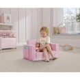 thumbnail image 5 of Dream On Me Nestle Kids Sofa – Single-Seat Toddler Sofa with Soft Fabric, Pink, 5 of 14
