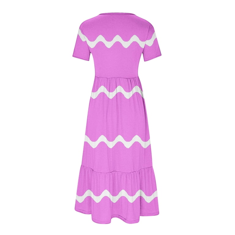 pink striped t shirt dress Patou