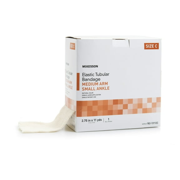 McKesson Tubular Elastic Compression Bandage - 2.75 in x 11 yd, Size C, 1 Count, 1 Pack