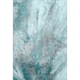 thumbnail image 2 of Addison Rugs Mayfield Washable Contemporary Watercolors Teal Rectangle Rug, 5' x 7'6", 2 of 6