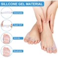 thumbnail image 4 of 2 pares de separadores de dedos de gel para metatarsiano, alisador de dedos de gel para superposición, corrector de juanetes, hallux valgus para aliviar el dolor en el antepié. Sincero Electrónica, 4 of 5