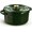 Green, variant on Overmont Enameled Cast Iron Dutch Oven - 5QT Pot with Lid, Cookbook & Potholders, for Braising & Roasting - Moss