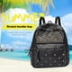 thumbnail image 5 of Bolsa Mochila De Cuero PU con remaches y tachuelas escolar informal Ehuebsd con asa superior y varios bolsillos para jóvenes, 5 of 9
