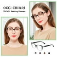 OCCI CHIARI Fashion Reading Glasses for Women Square Readers 1.0 1.25 1
