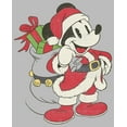 thumbnail image 2 of Men's Mickey & Friends Santa Mouse  Graphic Tee Athletic Heather 3X Large, 2 of 5