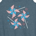 thumbnail image 3 of Instant Message - Americana Pinwheels - Women's Racerback Tank Top, 3 of 6