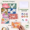 thumbnail image 2 of 144 Pcs Thank You Cards With Envelopes Stickers Bulk 3.5x5'' Blank Stylish Assorted Cute Greeting Card Decor Notes Great For Birthday Wedding Business Graduation Bridal Shower, 2 of 7