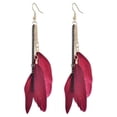 thumbnail image 4 of Minnieouse Pendientes largos de 2 uds., joyería informal Retro, regalos de Navidad, Halloween, Acción de Gracias, accesorios de moda para rojo Type2 NO2, 4 of 6