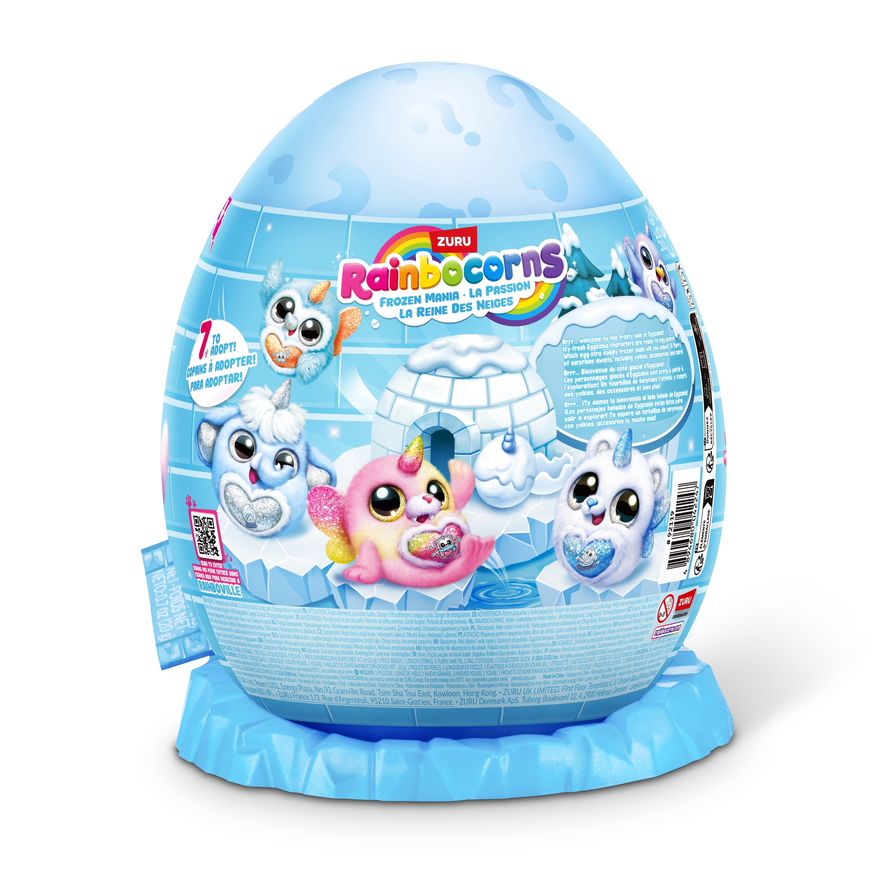 Rainbocorns Eggzania Frozen Mania by ZURU, Collectible Plush Toy